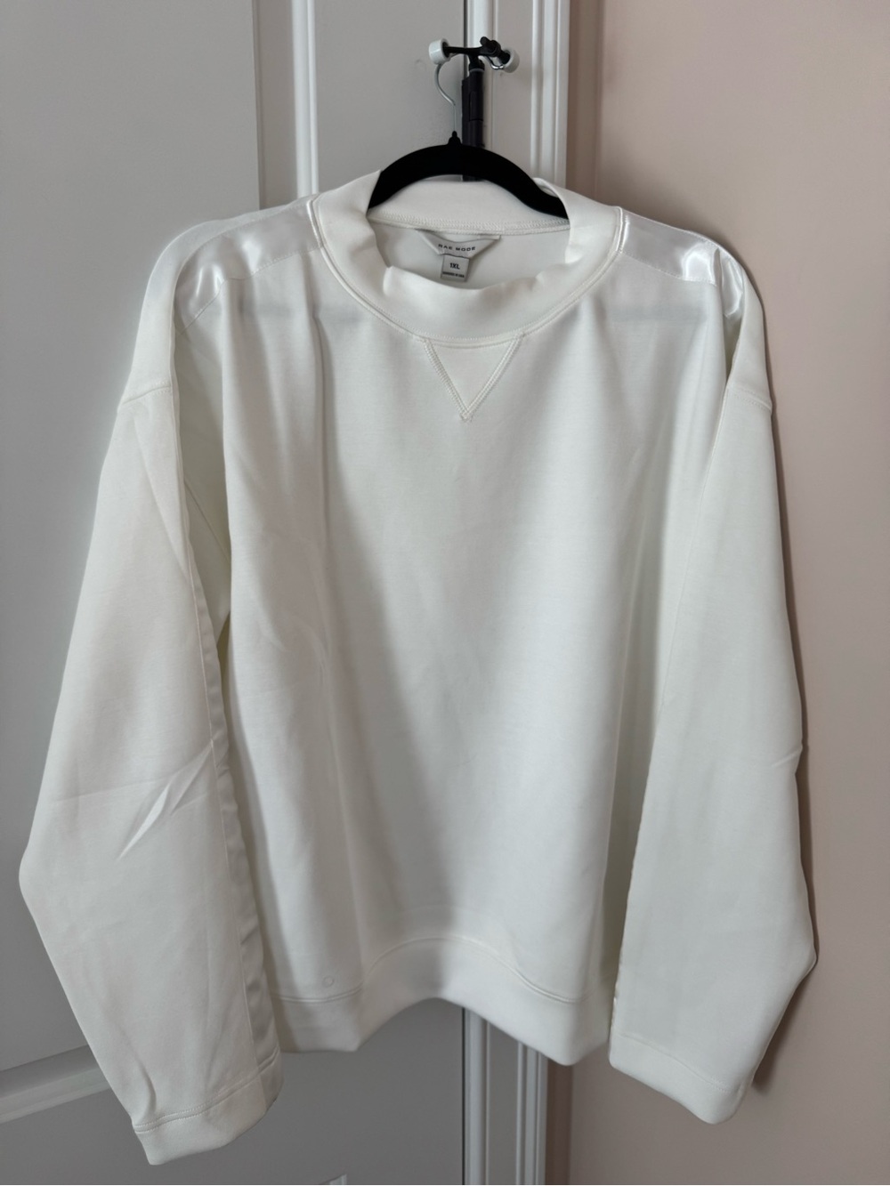 Rae Mode White Knit Top - 1XL